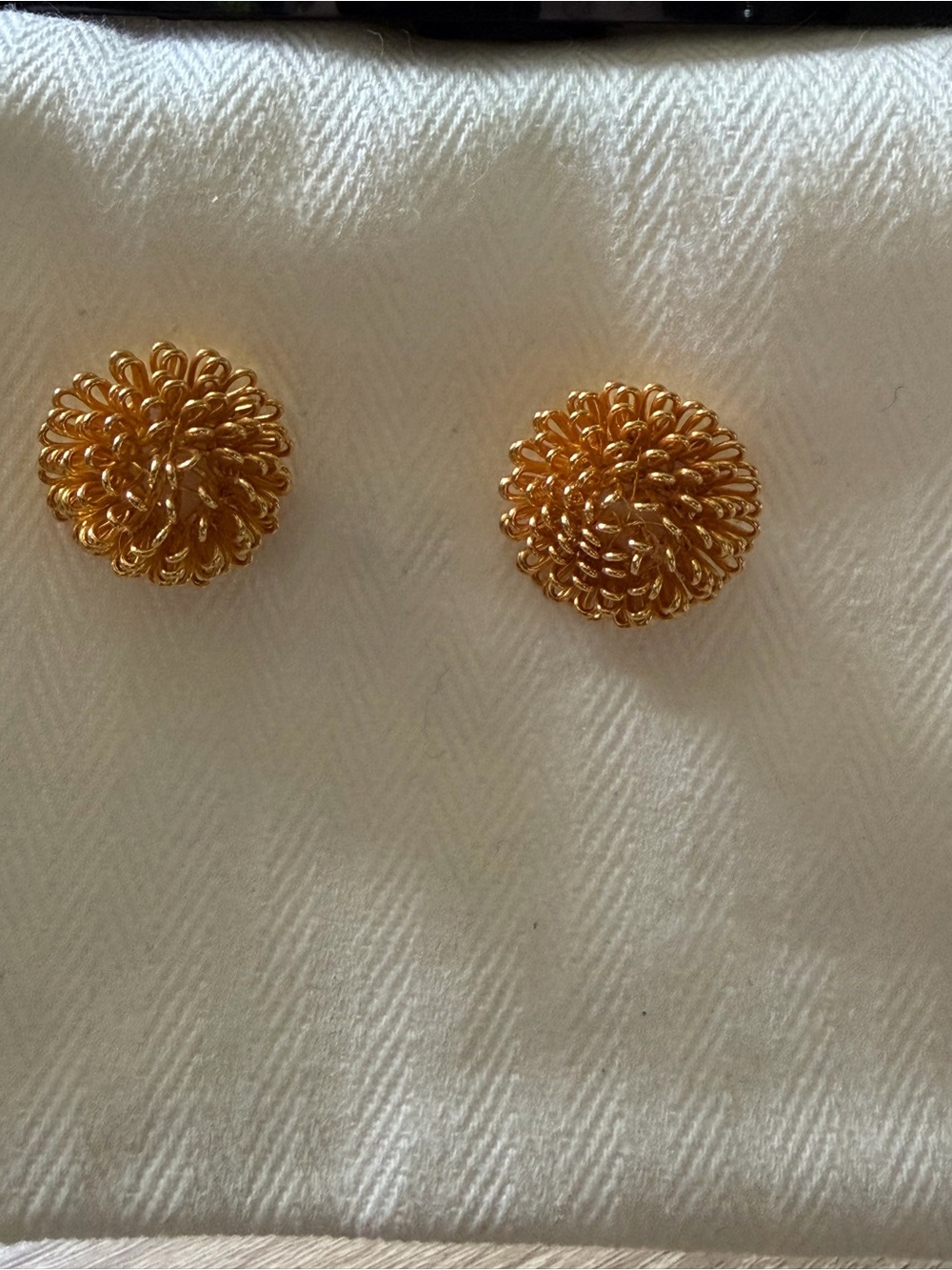 Radiant Gold Floral Coil Stud Earrings - Women's Fashion Jewelry